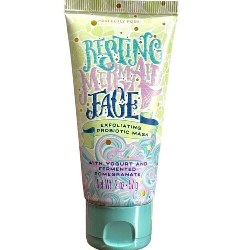 Perfectly Posh Resting Mermaid Face Exfoliating,‎ Probiotic Facemask ~Retired￼